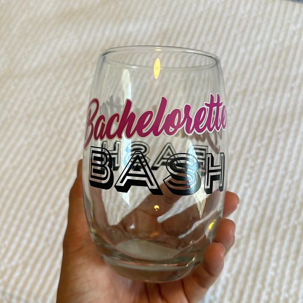 Bachelorette Bash Wine Glass